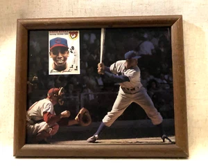 Ernie Banks Chicago Cubs 'Mr Cub'  8x10 Framed 1989 Beckett Photo Print - Picture 1 of 2