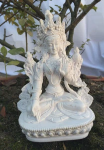 White Tara Resin Statue - Picture 1 of 5