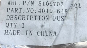 Fusible de hidromasaje 8169702 - Imagen 1 de 3