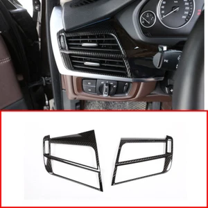 For BMW X5/X6 2014-2018 Side Air Vent Decorative Frame Trim Carbon Style Cover - Picture 1 of 8