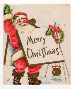 Nueva Tarjeta de Felicitación de Navidad Hervidor de Donación de Papá Noel Artistas Famosos de Colección - Imagen 1 de 4