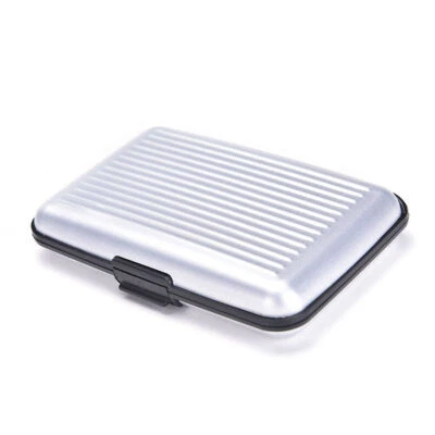 Pocket Waterproof Business ID Credit Card Wallet Holder Aluminum Metal RFID Case - Image 1 of 4