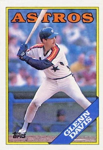 Glenn Davis Astros Card #430 Topps 1988 Baseball Free Shipping - Picture 1 of 2