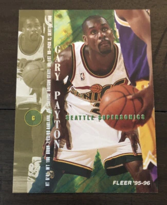 Gary Payton 1995-96 Fleer SuperSonics #255 *A395* Foto 1 de 2