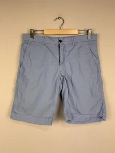 Hackett London Light Blue Slash Pockets Zip Fly Lightweight Chino Shorts Sz 31 - Picture 1 of 21