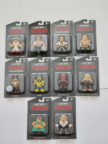 Pro Wrestling Crate Micro Brawler Lot Of 10 Cover
