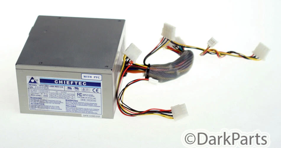Chieftec ATX-2501-200 REV:C0 Power Supply 250w PSU - Photo 1/1