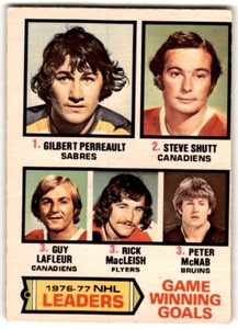 1977-78 O-Pee-Chee Gilbert Perreault/Steve Shutt/Guy LaFleur/Rick MacLeish/Peter