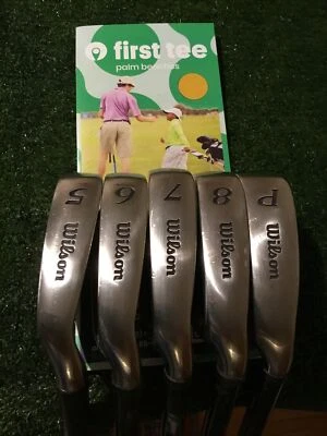 Wilson Fatshaft Irons Set 5-PW (No 9) Regular Graphite Shafts - Image 1 of 4