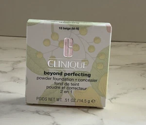 Base en polvo Clinique Beyond Perfecting + corrector 15 beige{M-N} 0,51 oz nueva en caja - Imagen 1 de 6