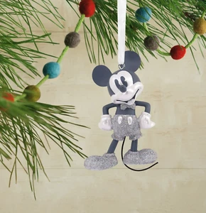 Mickey Mouse Christbaumschmuck Punze Disney 100 Jahre Silver Edition - Bild 1 von 5