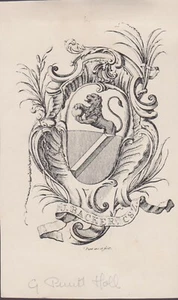  ex-libris J.Backer (CSZ) blason - Picture 1 of 2