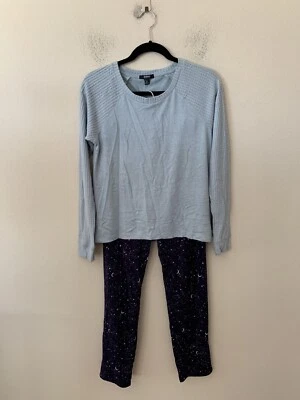 Alfani Sz XS Soft Waffle Knit Long Sleeves Top & Pants Mix & Match Pajama Set - Image 1 of 4