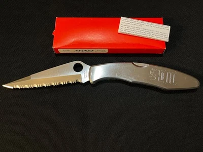 Cuchillo Policía Spyderco -VINTAGE año 2000 -C07S C07 -Colección -Caja Blanca Foto 1 de 4