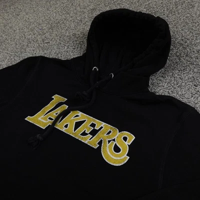 洛杉矶湖人队连帽衫男式大号黑色 NBA 篮球 47 套衫运动衫 — 第 1/4 张图片