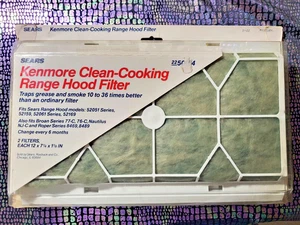FILTRO CAMPANA EXTRACTORA VINTAGE SEARS KENMORE - 50184 - PAQUETE DE 2 FILTROS 12 X 7 1/4 - Imagen 1 de 5
