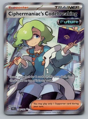 Ciphermaniac's Codebreaking Ultra Rare Pokemon SV05: Temporal Forces 198/162 NM - Image 1 of 2
