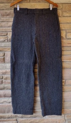 Pantalones de Lana Woolrich EE. UU. 32x31 Tirantes Botones Gancho Elite WPL 6635 De Colección Años 70 Foto 1 de 4