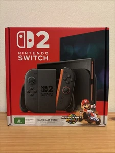 Nintendo Switch 2 Console + Mario Kart World Console Bundle Brand New Sealed Box - Picture 1 of 6