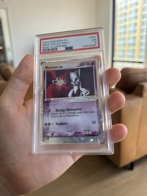 2003 Pokemon Ex Ruby & Sapphire #101 Mewtwo Ex Holo PSA 5 EX-MINT - Image 1 of 2