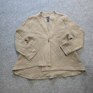 Focus Freizeit Schwimmweste Damen Größe M grau hellbraun Struktur Thermo Lagenlook - Bild 1 von 10