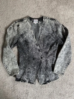 Chaqueta Vintage Contempo Casuals Lavado Ácido - Talla M Foto 1 de 4