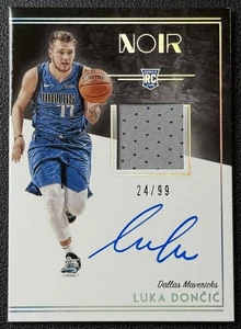 LUKA DONCIC 2018-19 PANINI NOIR #343 ROOKIE PATCH AUTO RPA RC 24/99 LAKERS - Picture 1 of 2
