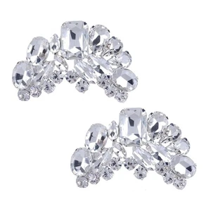 2 PIEZAS Boda Flor Desmontable Zapato Hebilla Brillante Clips Estrás para Mujer - Imagen 1 de 6