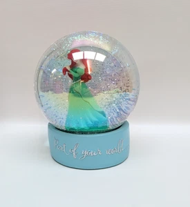 Disney Ariel Little Mermaid Snowglobe Christmas Decoration Gift 15cm Magical Pri - Foto 1 di 24