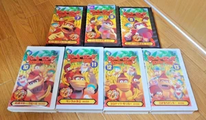 Donkey Kong Volume 7-13 VHS 7 Set VHS Cassette Tapes Japan Limited Nintendo - Imagen 1 de 3