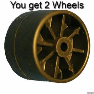 1 juego de ruedas traseras Oreck pequeñas negras para placa de plástico inferior serie XL - Imagen 1 de 3