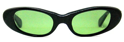 Persol Ratti NOS Meflecto Vintage Cateye 70s Brevette Gloss Black New Sunglasses - Image 1 of 4