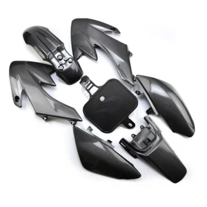 CARBON FIBER STYLE Plastic Fender Fairings Honda CRF50 XR50 CRF XR 50 SDG SSR - Picture 1 of 10