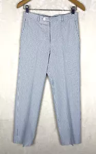 Pantalones de vestir Lauren RL Seersucker niño 14X27 100 % algodón bolsillos rectos a rayas - Imagen 1 de 11