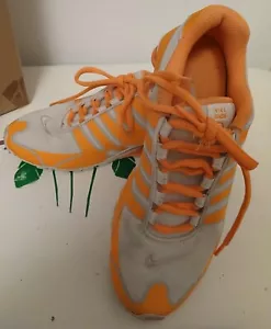 Nike Shox Orange Ladies Size 7.5 Athletic Running Shoes Lace Up - Picture 1 of 5
