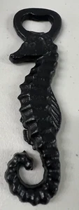 Bottle Beer Opener SeaHorse Heavy Metal Iron 6" Nautical Animal Sea Creature - Picture 1 of 12