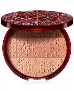 Clarins Sunkissed Bronzing Powder Tan Highlighter Bronzer Face Glow Full Size BX - Picture 1 of 1