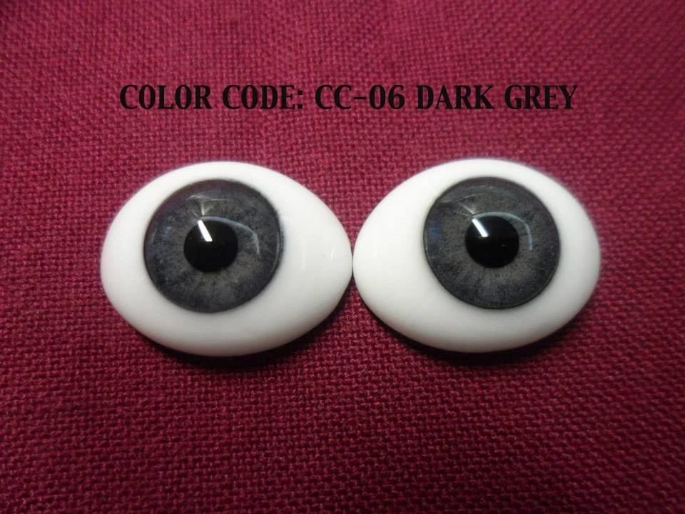 20 MM CC06 Dark Grey Glass Pabol Doll Eyes Fast shipping
