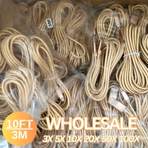 10Ft Android Micro USB Fast Charger Cable Data Charging Cord Lot For Samsung LG - Picture 1 of 10