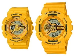 Casio SLV22A-9 G-SHOCK & BABY-G Lover's Collection Analog & Digital Yellow Watch - Picture 1 of 2