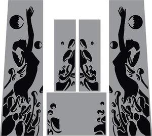 Stern Quicksilver Quick Silver Pinball Machine CABINET Decal Set - Picture 1 of 1