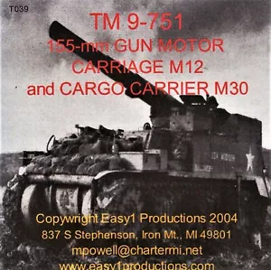 T039 TM 9-751 M12 GMC and M30, Easy 1 Productions - Picture 1 of 11