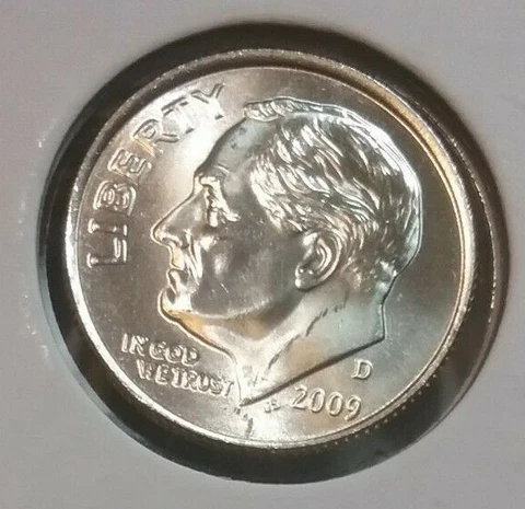 2009 Roosevelt Dime  D - BU - Uncirculated Cover