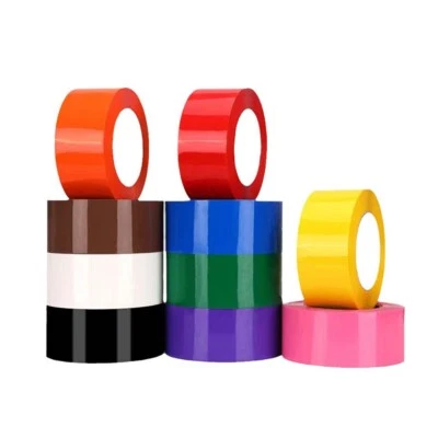 Parcel Packaging Tape Colored Sealing for Packing Boxes & Cartons 45/55mm x 100m - Image 1 of 4