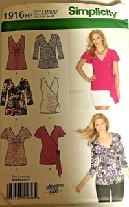 simplicity womens sewing patterns 1916 Size 6-14 New Top - Picture 1 of 2