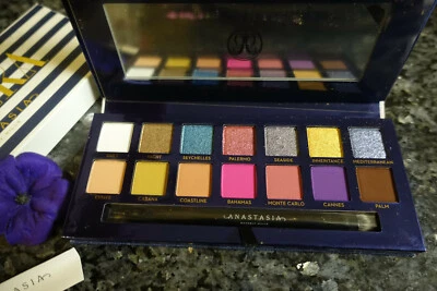 Anastasia riviera eyeshadow palette new in box full size 0.029oz each - Image 1 of 4