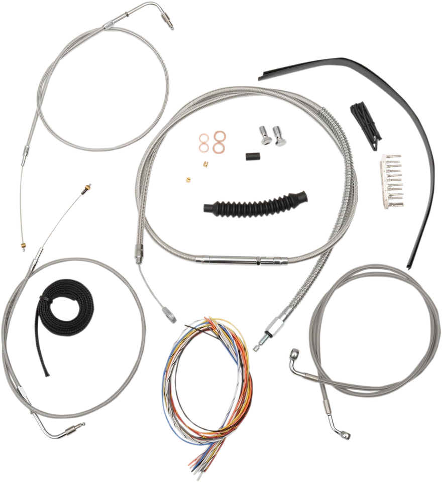Kit completo de cable intercambiable de barra y línea de freno LA Choppers LA-8130KT2-13 hecho en EE. UU. Foto 1 de 1