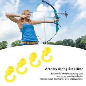 4Pcs Archery Bow String Silencers Monkey Tail Compound Bow String Stabilize WT - Picture 1 of 30