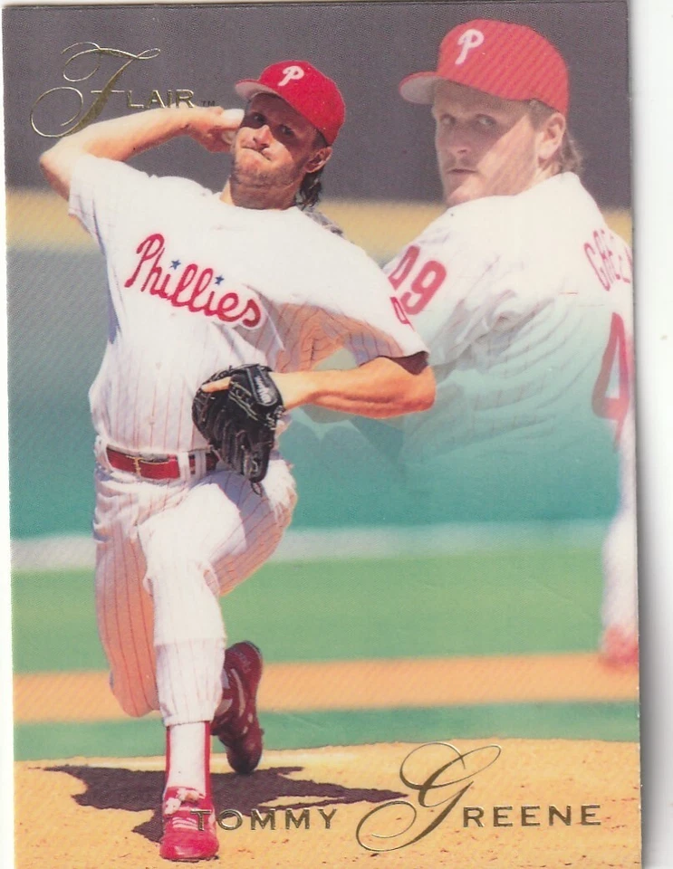 FREE SHIPPING-MINT-1993 Flair Tommy Greene #101 PHILLIES - Image 1 of 1