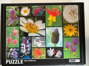 Idaho Wildflowers Collage Puzzle 1000 piece Hiking Idaho Jigsaw 20 X 28 **NEW** - Picture 1 of 8